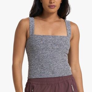 Vuori Women's Heather Gray Elevation Square Neck Tank Top S